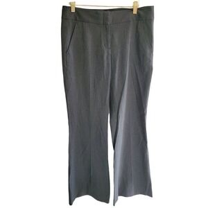 BCBGMAXAZRIA Womens Gray Pinstripe Wide Leg Dress Pants‎ Professional Trousers 6